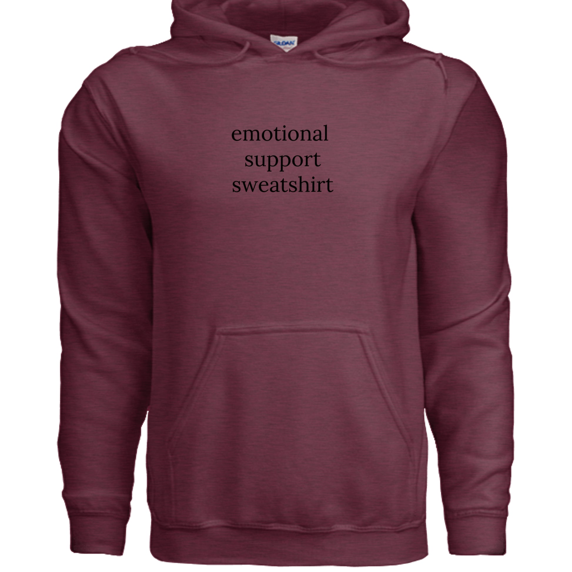 Heather Sport Dark Maroon - G185 - FRONT